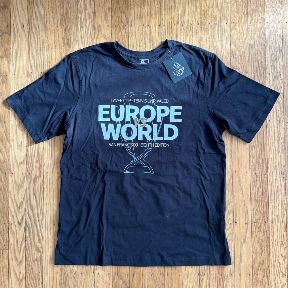 RARE Laver Cup T-Shirt - Europe vs World Edition NWT